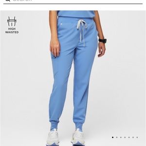 Figs High Waisted Zamora Jogger Scrub Pants Ceil Blue